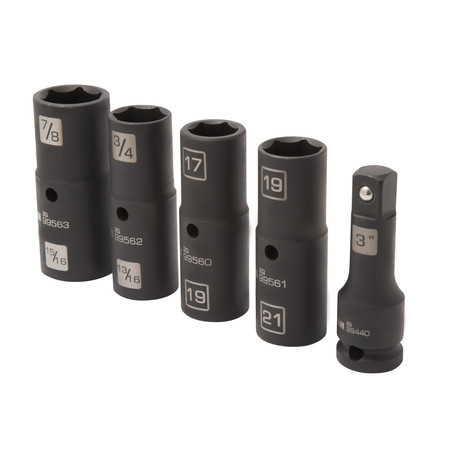 STEELMAN 5-Piece 1/2-Inch Drive 6-Point Impact Flip Socket Set 99495